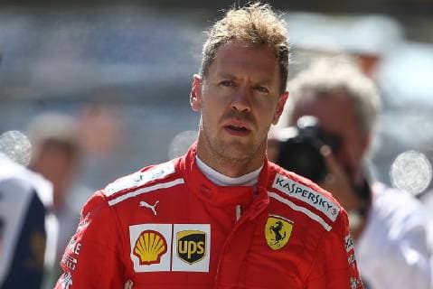 SOCHI, RUSSIA - SEPTEMBER 29, 2018: Scuderia Ferrari driver Sebastian Vettel in practice sessions at the 2018 Formula One VTB Russian Grand Prix at the Sochi Autodrom racing circuit. Yegor Aleyev TASS  TS091F16