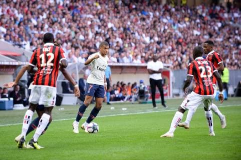 07 KYLIAN MBAPPE (PSG) FOOTBALL : Nice vs Paris SG - Ligue 1 Conforama - 29 09 2018 FEP Panoramic 