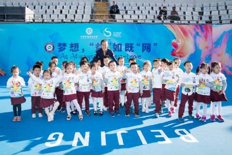 BEIJING, CHINA - SEPTEMBER 29: Zhang Shuai of China attends Soong Ching Ling Foundation charity event on day one of the 2018 China Open at the China National Tennis Centre on September 29, 2018 in Beijing, China.  Copyright: xVCGx CFP111169581443 