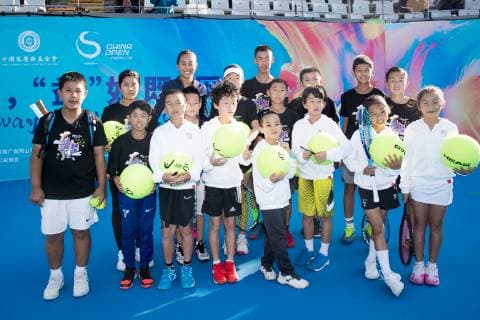 BEIJING, CHINA - SEPTEMBER 29: Zhang Shuai of China attends Soong Ching Ling Foundation charity event on day one of the 2018 China Open at the China National Tennis Centre on September 29, 2018 in Beijing, China.  Copyright: xVCGx CFP111169581447 