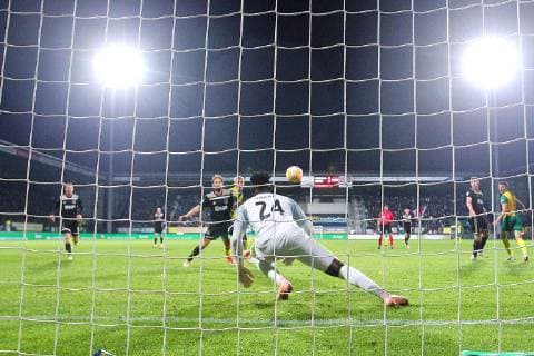 SITTARD, Netherlands, 29-09-2018, football, Dutch, Fortuna Sittard - Ajax, eredivisie, Fortuna Sittard Stadium, season 2018-2019, a nice save by Ajax goalkeeper Andre Onana Fortuna Sittard - Ajax  x2507895x