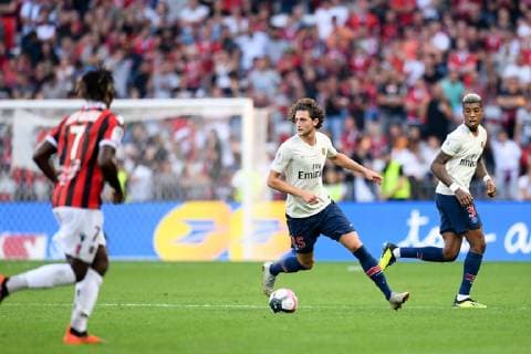 25 ADRIEN RABIOT (PSG) - 03 PRESNEL KIMPEMBE (PSG) FOOTBALL : Nice vs Paris SG - Ligue 1 Conforama - 29 09 2018 FEP Panoramic 
