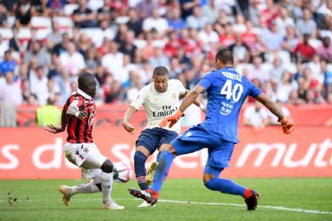 07 KYLIAN MBAPPE (PSG) FOOTBALL : Nice vs Paris SG - Ligue 1 Conforama - 29 09 2018 FEP Panoramic 