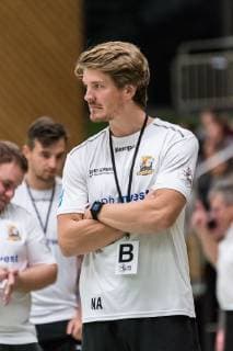 Nicolaj Bredekjaer Andersson VfL Waiblingen Head Coach SG H2Ku Herrenberg Kuties vs VfL Waiblingen Tigers Handball 2 Bundesliga Women HBF Season 18 19 29 09 2018 SG H2Ku Herrenberg Kuties vs VfL Waiblingen Tigers Handball 2 Bundesliga Women HBF Season 18 19 29 09 2018 Herrenberg Copyright: xEIBNER WolfgangxFrankx EP_WFK