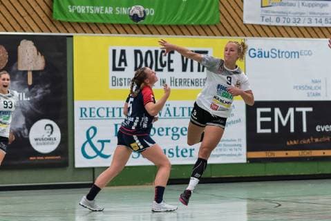 Leagues vs VfL Waiblingen Tigers Handball 2 Bundesliga Women HBF Season 18 19 29 09 2018 Herrenberg Copyright: xEIBNER WolfgangxFrankx EP_WFK