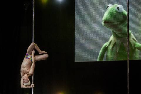 Sport Themen der Woche KW39 Sport Bilder des Tages September 29, 2018 - Barcelona, Catalonia, Spain - Particpant in the pole dance Arnold Classic Europe 2018 multisport competition in Barcelona. Arnold Classic Europe 2018 Multisport Spain - ZUMAa131 20180929_zap_a131_026 Copyright: xCelestinoxArcexLavinx