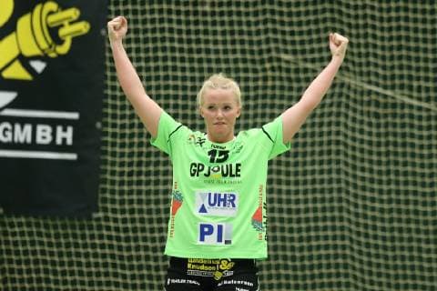 Cheers Torjubel Ronja Antonia Run No 15 TSV North Harrislee Harrislee Schleswig Holstein Germany Holmberghalle Copyright: xAgentur54Gradx xSpeedphotosx