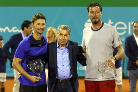 The tennis player Juan Carlos Ferrero has been proclaimed champion of the third edition of the Senior Masters Cup that has been played during this weekend at Puente Romano He has done it after prevailing in the final to the Russian Marat Safin by 6 3 and 6 4 in one passionate final of pure tennis Ferrero is added to the palmares of the event marbelli which were already John McEnroe and Carlos Moya photos Lorenzo Carnero cordonpress  xLORENZOxCARNERO CORDONPRESSx xx