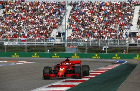 Motorsports: FIA Formula One World Championship WM Weltmeisterschaft 2018, Grand Prix of Russia, , 5 Sebastian Vettel (GER, Scuderia Ferrari) Sochi Russia