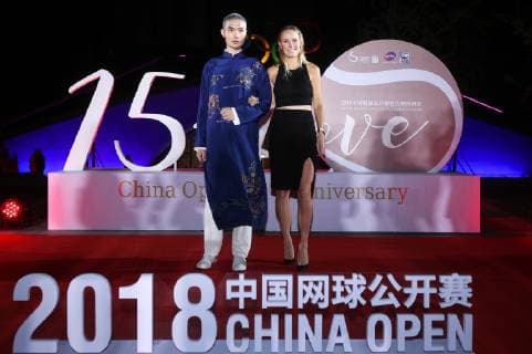 BEIJING, CHINA - SEPTEMBER 30: Caroline Wozniacki of Denmark attends the welcome reception at Beijing Olympic Tower on day two of the 2018 China Open on September 30, 2018 in Beijing, China.  Copyright: xVCGx CFP111169791044 