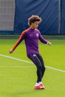 Manchester City Training Leroy Sane during the Manchester City training session at City Football Academy , Manchester Content Not Available For UK Newspapers Copyright: xStevexMcCormickx FIL-12358-0023