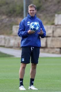 Julian Nagelsmann Coach Head Coach Hoffenheim Cut Out Full Body Single Action Action Football UEFA Champions League Final training TSG 1899 Hoffenheim xozx
