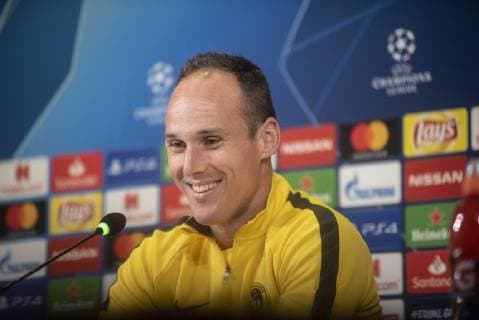 Steve von Bergen Of Young Boys during the press conference PK Pressekonferenz before the UEFA Champions League group stage match between Juventus and Young Boys at the Juventus Stadium, Turin, Italy on 1 October 2018. Copyright: xAlbertoxGandolfox 21310001