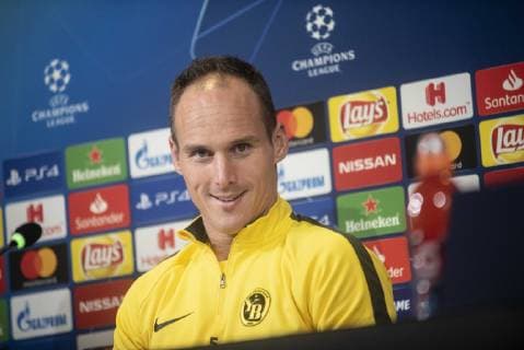 Sport Bilder des Tages Steve von Bergen Of Young Boys during the press conference PK Pressekonferenz before the UEFA Champions League group stage match between Juventus and Young Boys at the Juventus Stadium, Turin, Italy on 1 October 2018. Copyright: xAlbertoxGandolfox 21310003