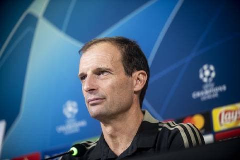 The head coach of Juventus Massimiliano Allegri during the press conference PK Pressekonferenz before the UEFA Champions League group stage match between Juventus and Young Boys at the Juventus Stadium, Turin, Italy on 1 October 2018. Copyright: xAlbertoxGandolfox 21310029