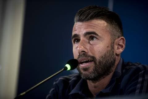 Andrea Barzagli of Juventus during the press conference PK Pressekonferenz before the UEFA Champions League group stage match between Juventus and Young Boys at the Juventus Stadium, Turin, Italy on 1 October 2018. Copyright: xAlbertoxGandolfox 21310034