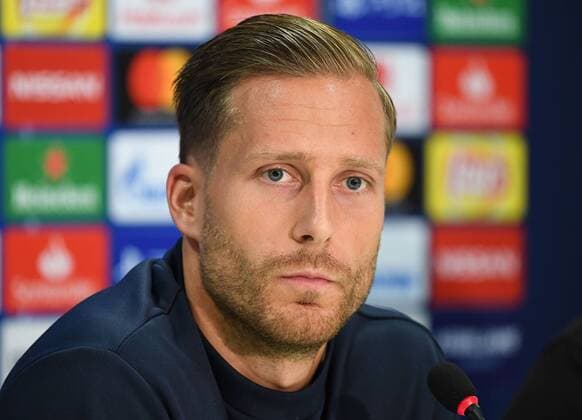 01 10 2018 xmeix Football UEFA Champions League TSG 1899 Hoffenheim Training and Press Conference emspor Oliver Baumann TSG 1899 Hoffenheim DFL DFB REGULATIONS PROHIBIT ANY USE OF PHOTOGRAPHS as IMAGE SEQUENCES and or QUASI VIDEO Sinsheim prio:1