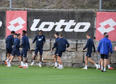01 10 2018 xmeix Football UEFA Champions League TSG 1899 Hoffenheim Training and Press Conference emspor v l the Hoffenheim team in the final training DFL DFB REGULATIONS PROHIBIT ANY USE OF PHOTOGRAPHS as IMAGE SEQUENCES and or QUASI VIDEO Sinsheim prio:1