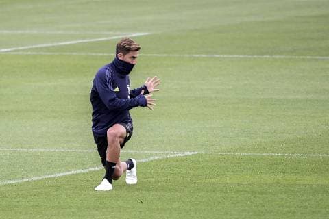 Fußball, CL, Juventus Turin Training Photo LaPresse Marco Alpozzi October 01, 2018 Turin (Italy) soccer Juventus FC training before Juventus vs Real Madrid - Champions League group stage - Group H - Stadio Allianz Stadium In the pic: Paulo Dybala (Juventus F.C.);  Copyright: xMarcoxAlpozzi LaPresse LaPresse x