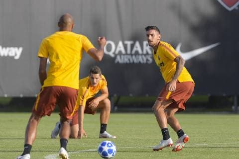 Fußball, CL, AS Rom Training Photo Luciano Rossi AS Roma LaPresse 01 10 2018 Roma (Italia) Soccer Training In the pic: Lorenzo Pellegrini Trigoria Roma  Copyright: xLucianoxRossix-xASxRoma LaPressex