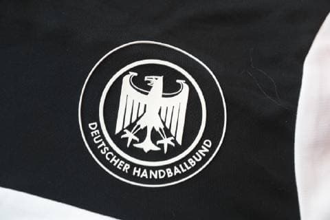 Local DHB jersey presentation for the Handball World Cup 2019 in the Sky Tower in Cologne Detail front 02 10 2018