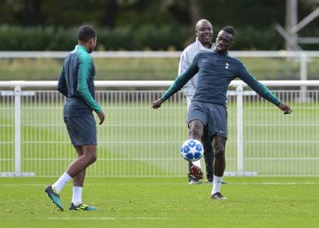 Davinson S?nchez of Tottenham Hotspur during the Tottenham Hotspur part open training session ahead of the Champions League fixtures between Spurs & Barcelona. Training takes place at Tottenham Hotspur Training Ground, Hotspur Way, England on 2 October 2018. Copyright: xVincexxMignottx PMI-2287-0026