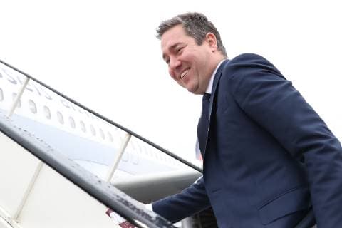 Club s general manager Vincent Mannaert pictured during the departure of Belgian soccer team Club Brugge KV for Mardid, Spain, Tuesday 02 October 2018 at Oostende Airport. Tomorrow Club will meet Spanish club Atletico Madrid on day two the UEFA Champions League, in group A. BRUNOxFAHY  x05439396x