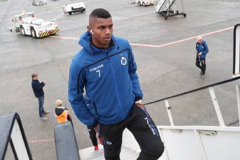 Club s Wesley Moraes pictured during the departure of Belgian soccer team Club Brugge KV for Mardid, Spain, Tuesday 02 October 2018 at Oostende Airport. Tomorrow Club will meet Spanish club Atletico Madrid on day two the UEFA Champions League, in group A. BRUNOxFAHY  x05439385x
