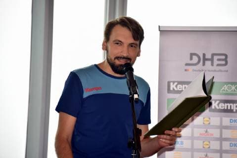 The Poetry Slamer Nikita Gorbunov on 02 10 2018 in Cologne at the presentation of the new jersey of the German Handball National Team for the Handball World Cup 2019 by Kempa and the German Handball Federation DHB