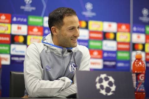 02 10 2018 Football Season 2018 2019 Champions League 2 Gameday Press Conference FC Schalke 04 Head Coach Domenico TEDESCO FC Schalke 04 Moscow RZD Arena Russia