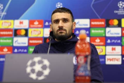 02 10 2018 Football Season 2018 2019 Champions League 2 Gameday Press Conference FC Schalke 04 Daniel CALIGIURI FC Schalke 04 Moscow RZD Arena Russia