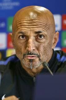 EINDHOVEN, 02-10-2018, PSV Philips Stadium , UEFA Champions League season 2018 2019 , Inter press conference PK Pressekonferenz before PSV - Inter . Inter trainer coach Luciano Spalletti during the press conference for PSV - Inter . Inter press conference  x2515130x