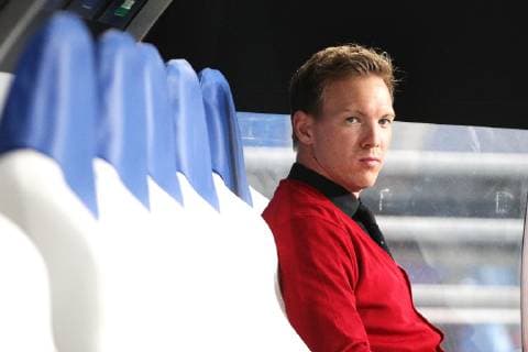 02 10 2018 xtvx Football UEFA Champions League TSG 1899 Hoffenheim Manchester City FC emspor v l Coach Julian Nagelsmann TSG 1899 Hoffenheim Portrait DFL DFB REGULATIONS PROHIBIT ANY USE OF PHOTOGRAPH as IMAGE SEQUENCES and or QUASI VIDEO Sinsheim