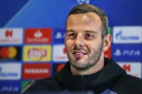 EINDHOVEN, 02-10-2018, PSV Philips Stadium , UEFA Champions League season 2018 2019 , Inter press conference PK Pressekonferenz before PSV - Inter . Inter goalkeeper Samir Handanovic during the press conference for PSV - Inter . Inter press conference  x2515136x