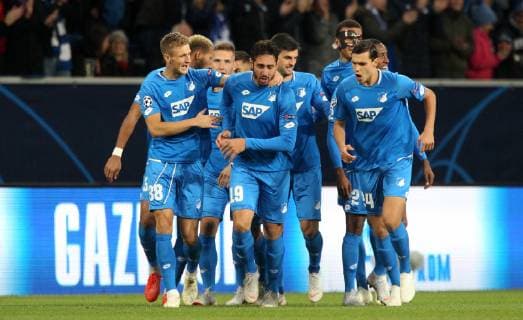 1 0 by Ishak BELFODIL 19 1899 Hoffenheim Torjubel TSG 1899 Hoffenheim vs Manchester City Groupe F Matchday 2 October 02 2018 Wirsol Rhein Neckar Arena Germany YmdY DFL regulations prohibit any use of photographs as sequences or quasi video TSG 1899 Hoffenheim Manchester City