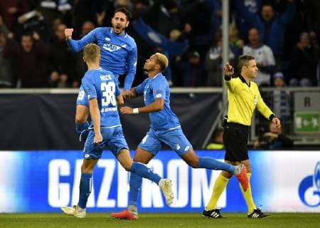 Goal to the 1 0 Ishak Belfodil TSG 1899 Hoffenheim Torjubel TSG 1899 Hoffenheim vs Manchester City Man City Champions League CL Group Stage 02 10 2018 DFL REGULATIONS PROHIBIT ANY USE OF PHOTOGRAPH AS IMAGE SEQUENCES AND OR QUASI VIDEO TSG 1899 Hoffenheim vs Manchester City