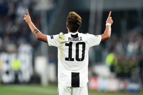 Sport Bilder des Tages Db Torino 02 10 2018 - Champions League Juventus-Young Boys foto Daniele Buffa Image nella foto: esultanza gol Paulo Dybala 