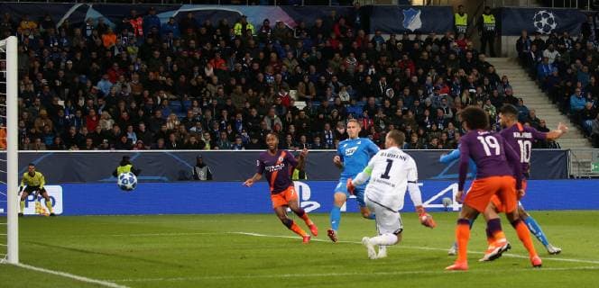 1 1 equalizer by Sergio Agueero Agüero 10 Manchester City v Oliver Baumman 1 goal 1899 Hoffenheim goaljubel TSG 1899 Hoffenheim vs Manchester City Groupe F Matchday 2 October 02 2018 Wirsol Rhein Neckar Arena Germany YmdY DFL regulations prohibit any use of photographs as image sequences and or quasi video TSG 1899 Hoffenheim Manchester City