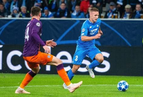 02 10 2018 xfux Football UEFA Champions League TSG 1899 Hoffenheim Manchester City FC emspor v Aymeric Laporte Manchester City FC Pavel Kaderabek TSG 1899 Hoffenheim Sinsheim