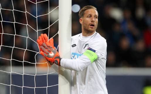 Oliver Baumman 1 goal 1899 Hoffenheim UEFA Champions League TSG 1899 Hoffenheim vs Manchester City Groupe F matchday 2 October 02 2018 Wirsol Rhein Neckar Arena Germany YmdY DFL regulations prohibit any use of photographs as sequences or video TSG 1899 Hoffenheim Manchester City