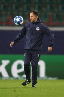 02 10 2018 Football Season 2018 2019 Champions League 2 Gameday Final round of training FC Schalke 04 Head coach Domenico TEDESCO FC Schalke 04 Moscow RZD Arena Russia