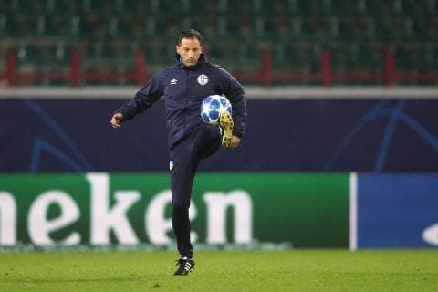 02 10 2018 Football Season 2018 2019 Champions League 2 Gameday Final round of training FC Schalke 04 Head coach Domenico TEDESCO FC Schalke 04 Moscow RZD Arena Russia