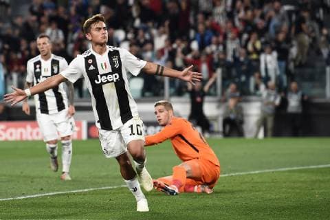 Mg Torino 02 10 2018 - Champions League Juventus-Young Boys foto Matteo Gribaudi Image nella foto: esultanza gol Paulo Dybala 