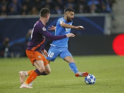 Vri Aymeric Leporte City Kerem Demirbay Hoffenh 1899 Hoffenheim Manchester City Sinsheim GER 02 10 2018 1 Gameday Soccer Champions League 2018 2019