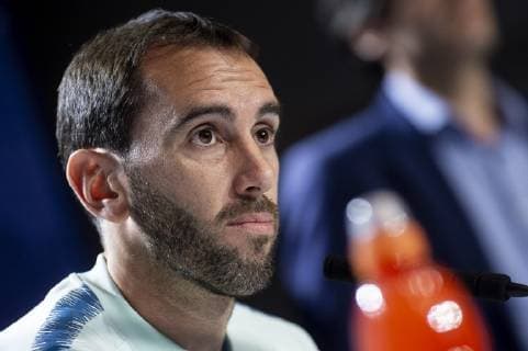Atletico de Madrid Diego Godin the day before Group Stage UEFA Champions League match between Atletico de Madrid and Club Brujas at Wanda Metropolitano Stadium in Madrid, Spain. October, 2018. (COOLMEDIA BorjaB.Hojas)  (9233045)