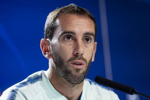 Atletico de Madrid Diego Godin the day before Group Stage UEFA Champions League match between Atletico de Madrid and Club Brujas at Wanda Metropolitano Stadium in Madrid, Spain. October, 2018. (COOLMEDIA BorjaB.Hojas)  (9255048)
