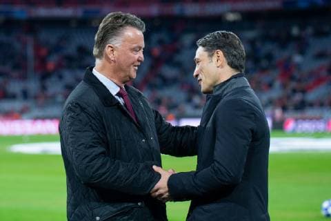 02 10 2018 xkvx Football UEFA Champions League Bayern Munich Ajax Amsterdam emporer Louis van Gaal Coach Niko Kovac FC Bayern Munich Muenchen DFL DFB REGULATIONS PROHIBIT ANY USE OF PHOTOGRAPH as IMAGE SEQUENCES and or QUASI VIDEO Muenchen