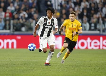 October 2, 2018 - Turin, Italy - Juan Cuadrado during Champions League match between Juventus v Young Boys, in Turin, on October 2, 2018. Juventus v BSC Young Boys - UEFA Champions League Group H  - ZUMAn230 20181002_zaa_n230_252 Copyright: xLorisxRosellix