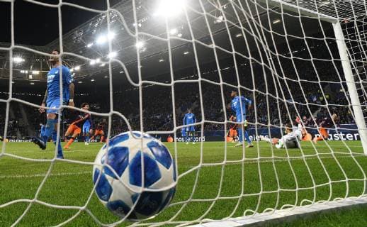 02 10 2018 xfux Soccer UEFA Champions League TSG 1899 Hoffenheim Manchester City FC emporer Oliver Baumann TSG 1899 Hoffenheim David Silva Manchester City FC Goal scored Goal scored for 1 2 Sinsheim