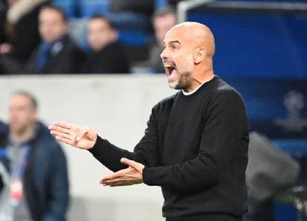 02 10 2018 xmeix Soccer UEFA Champions League TSG 1899 Hoffenheim Manchester City FC emspor v l Coach Pep Guardiola Manchester City DFL DFB REGULATIONS PROHIBIT ANY USE OF PHOTOGRAPH as IMAGE SEQUENCES and or QUASI VIDEO Sinsheim prio:1